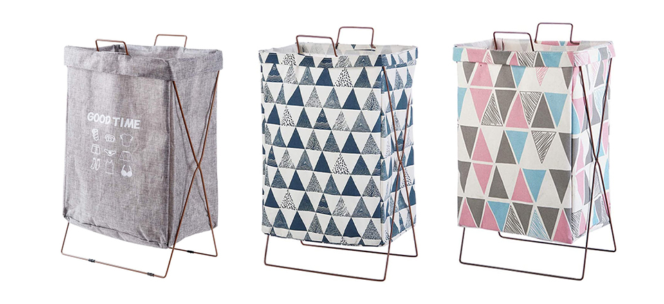 CESTO PARA ROPA PLEGABLE CON PIE - Mercado de Diseño