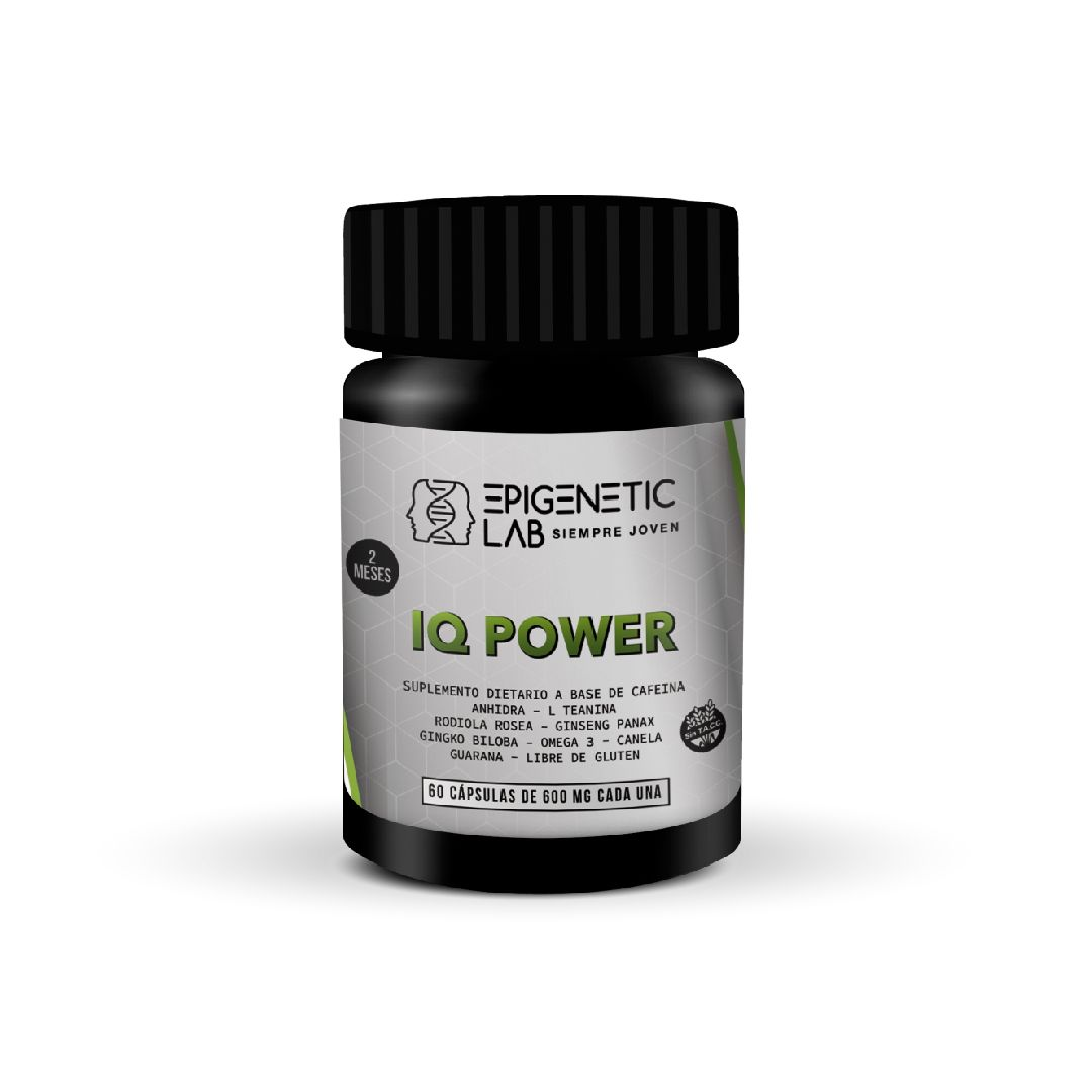 IQ POWER NEUROTRANSMISOR POTENCIA LA CONCENTRACION X 60 CAPSULAS DE 600 MG SIN TACC