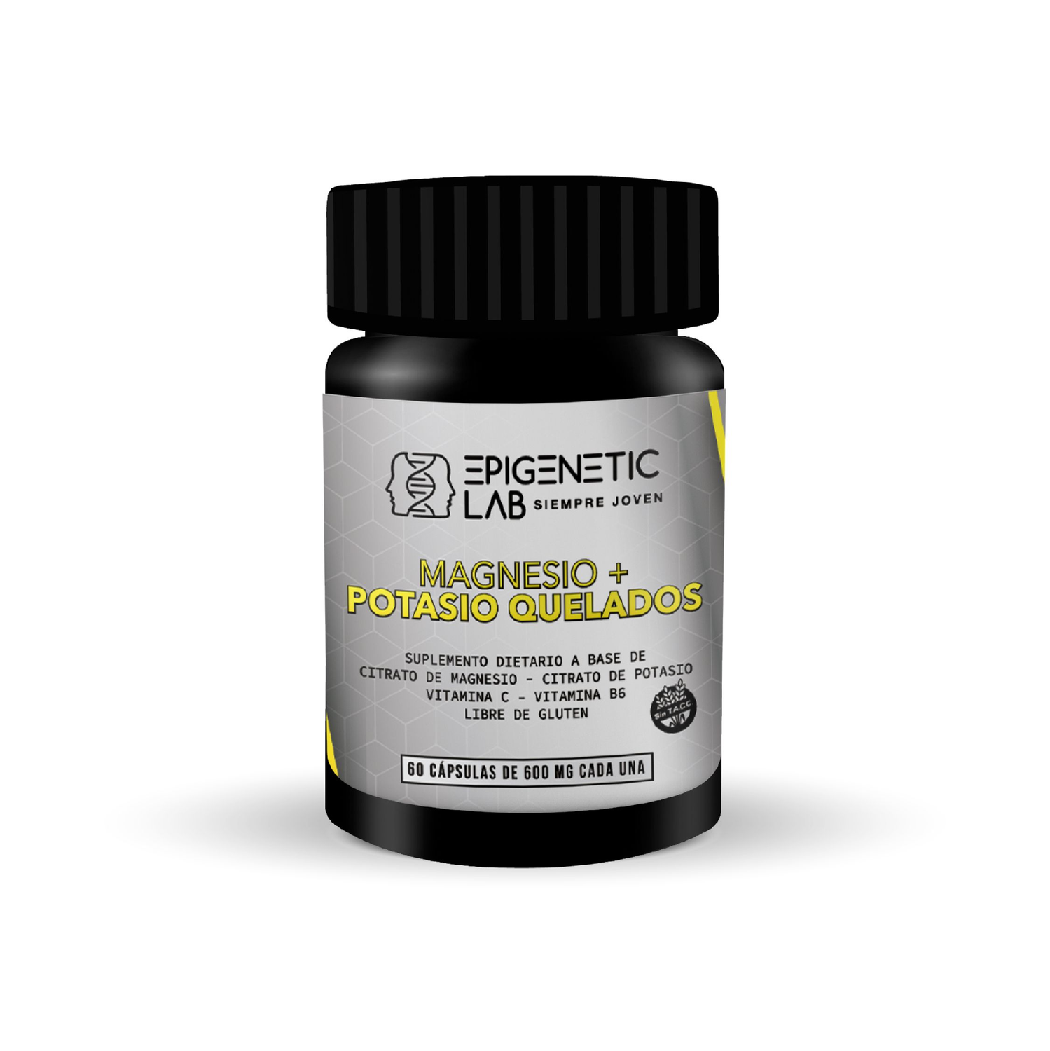 CITRATO DE MAGNESIO + CITRATO DE POTASIO QUELADOS X 100 UNIDADES DE 600 MG SIN TACC
