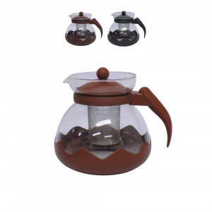 Tetera cafetera vidrio con filtro 1500 ml en caja - GRUPO BZ