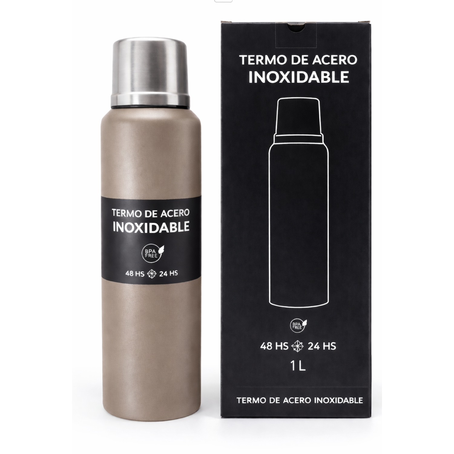 TERMO CAMPING 1L SIN MANIJA