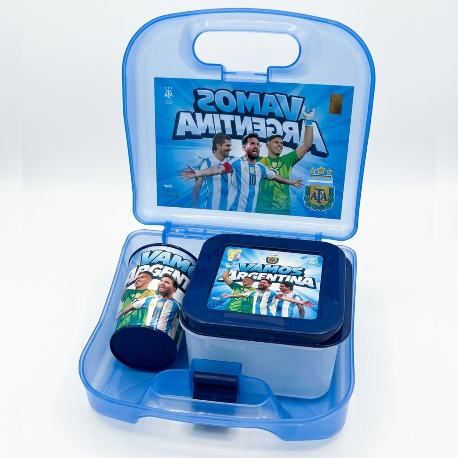 SET LUNCHERA + VASO + CONTENEDOR 1.2L