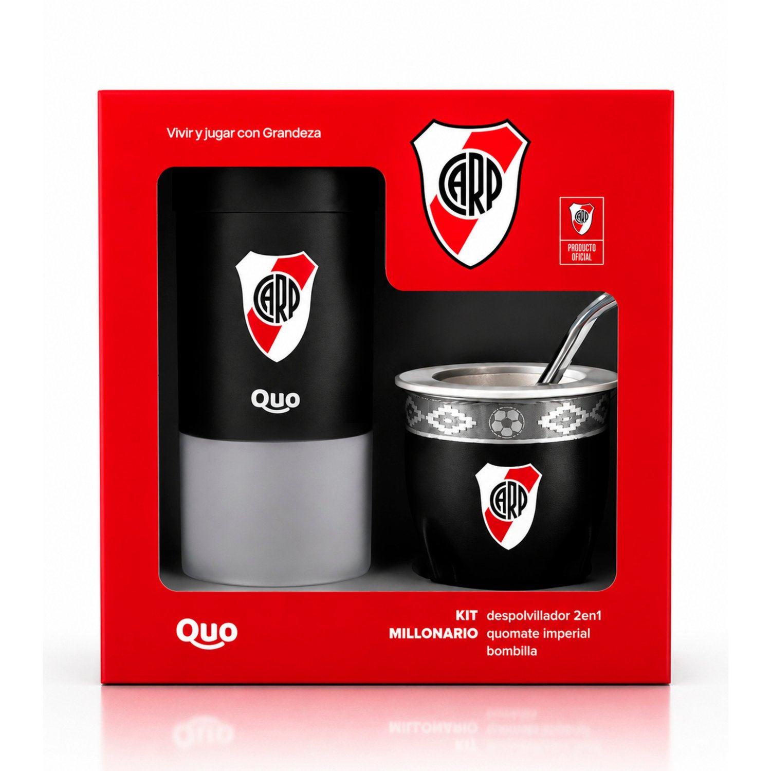 KIT QUOMATE IMPERIAL + DESPOLVILLADOR + BOMBILLA RIVER