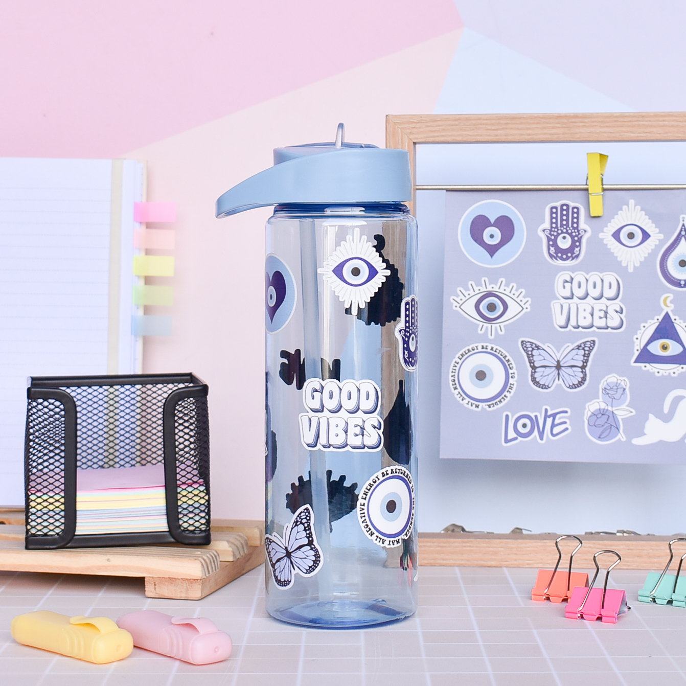 1 2 3 4 BOTELLA PICO STICKERS 750cc