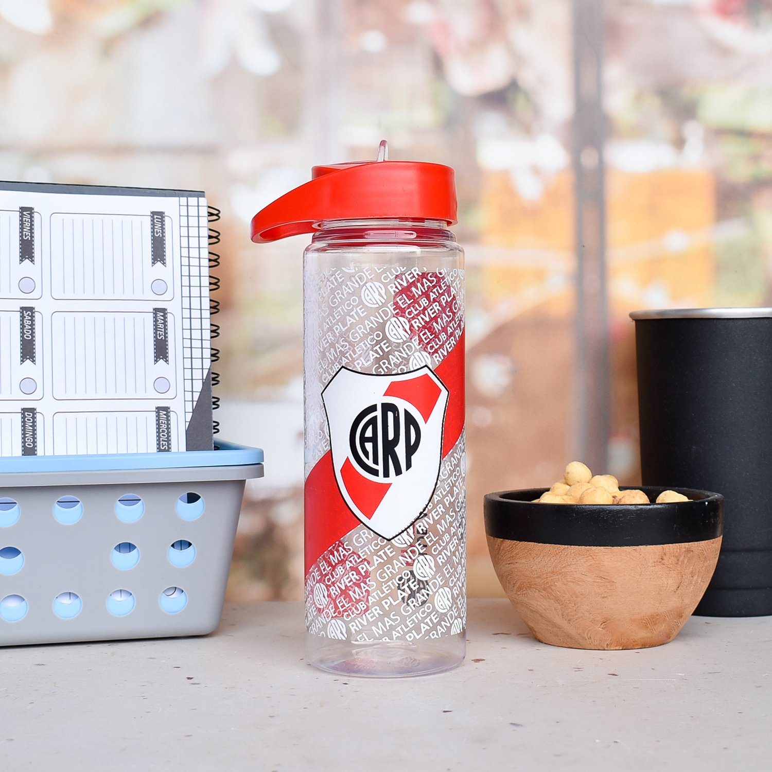 BOTELLA CON PICO FUTBOL SERIGRAFIA