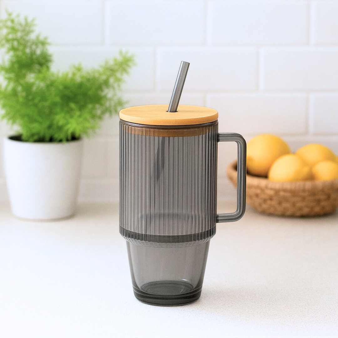 JARRO DE VIDRIO ASA NEGRO 680ml