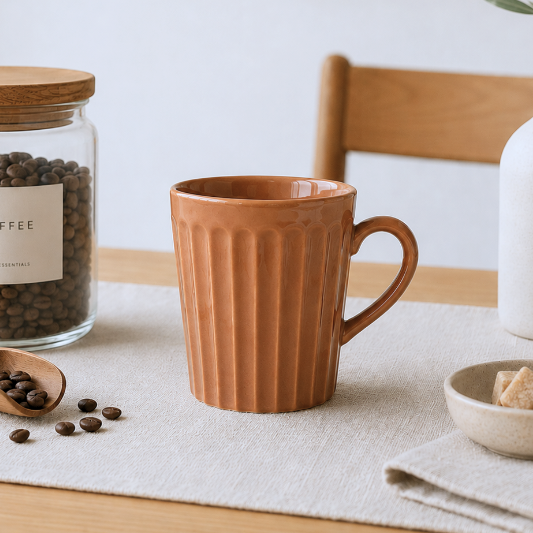 TAZA DE CERAMICA NUEZ