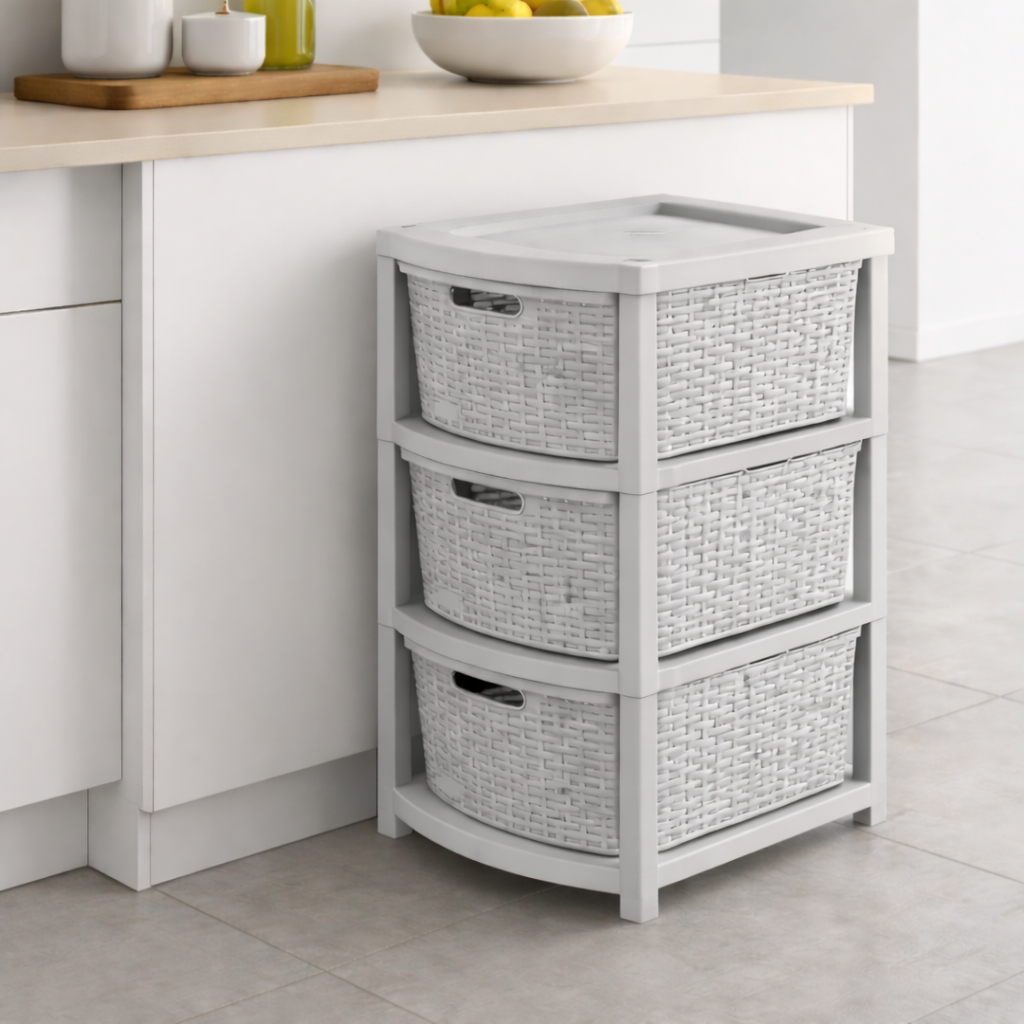 CAJONERA SET x3 SIMIL RATTAN