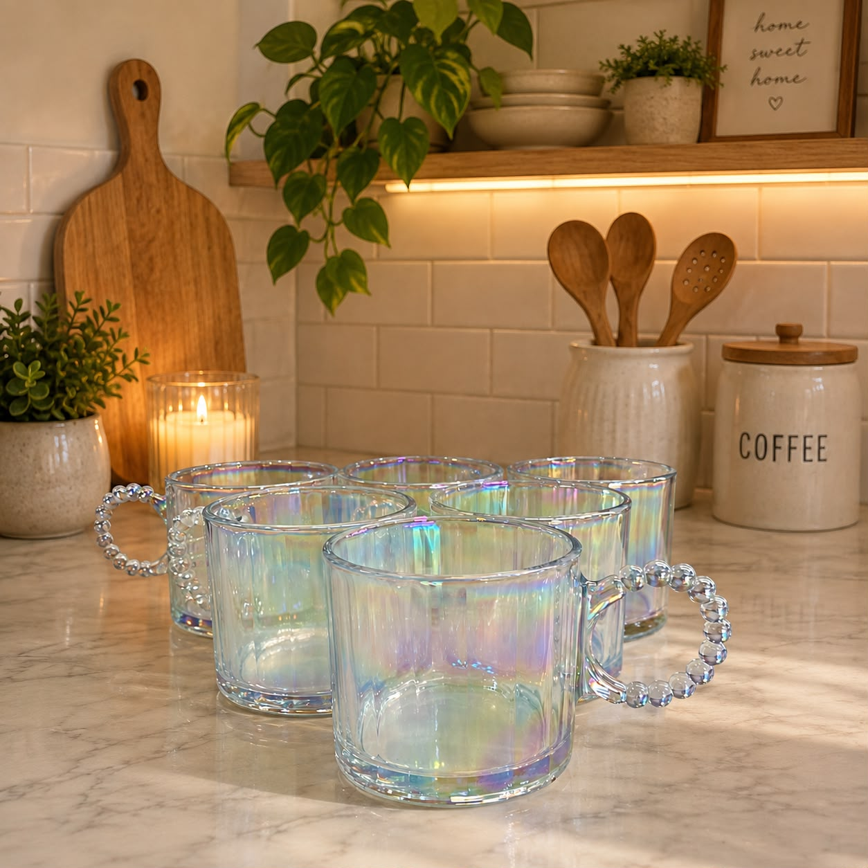 Set de tazas x 6 tornasol