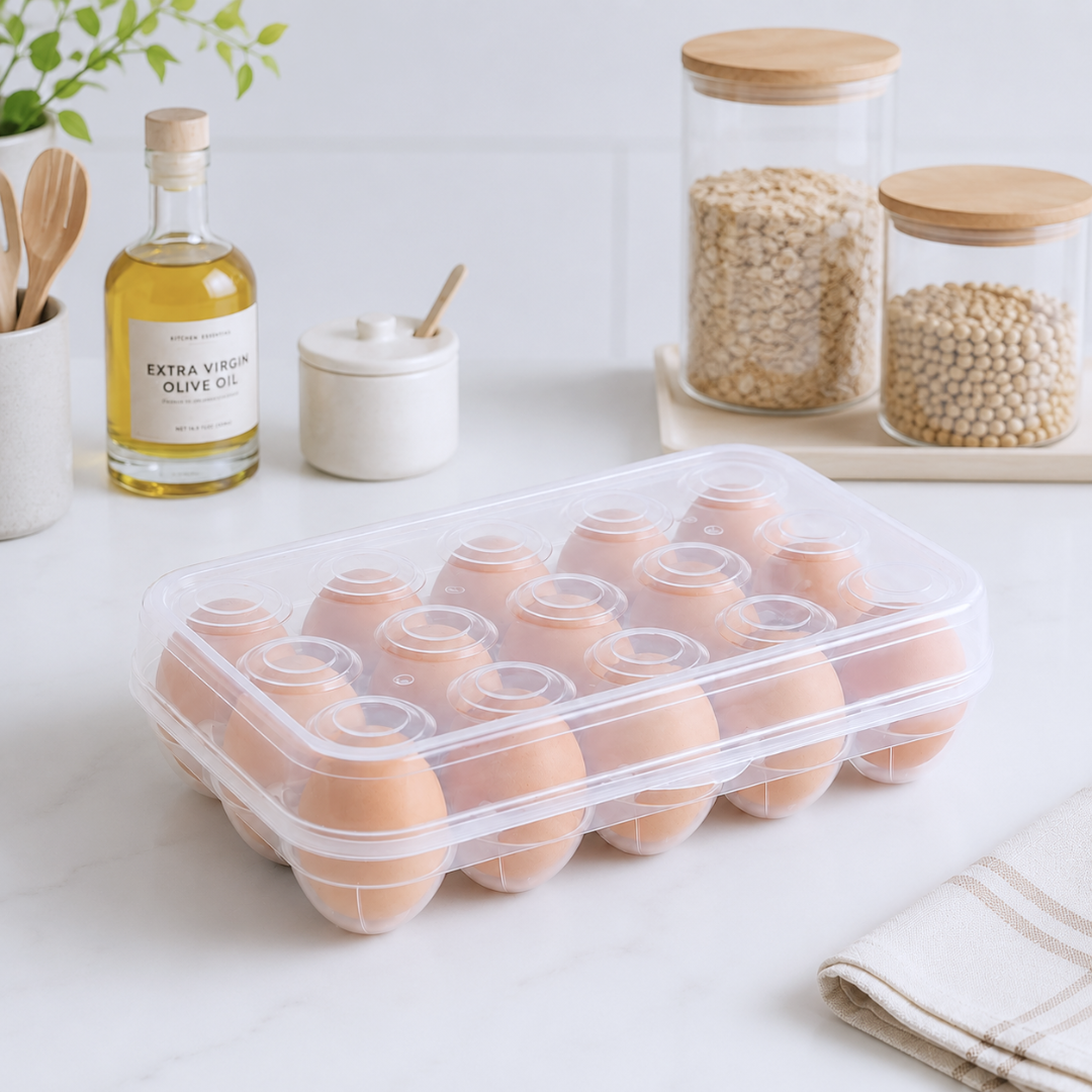 Huevera para 15 huevos plástico 