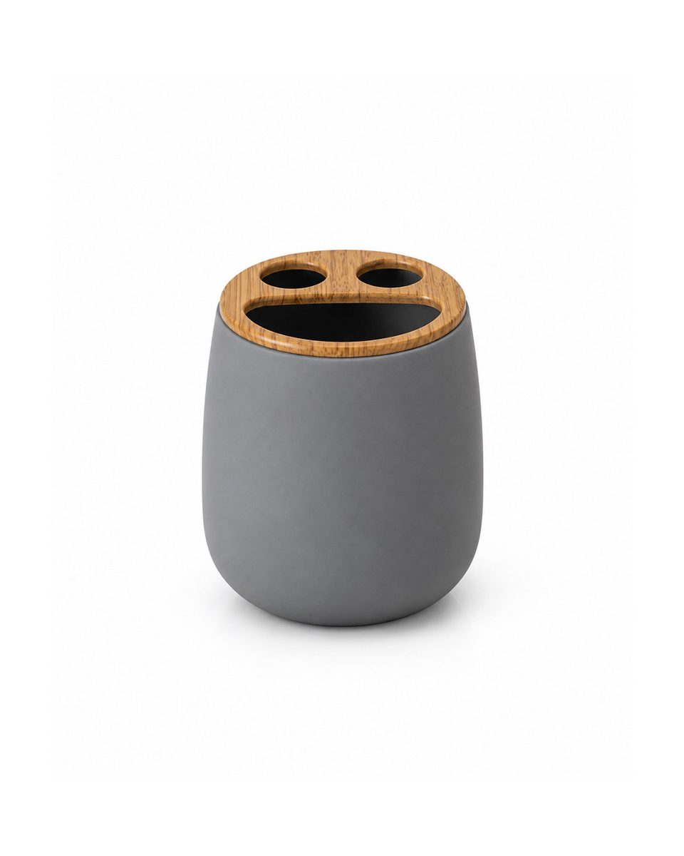 Set de Baño Tolhuin Gris y símil Madera