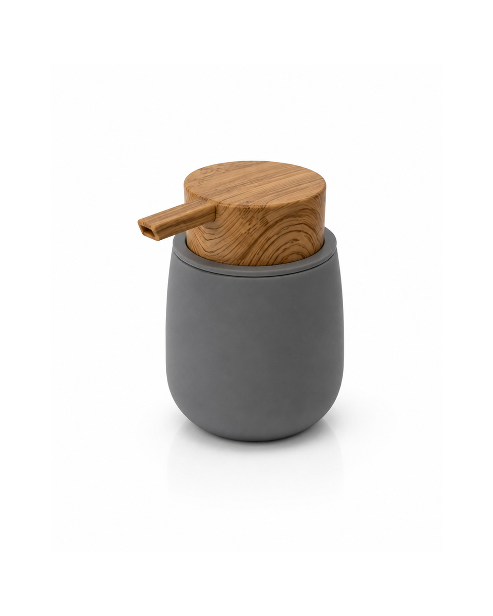 Set de Baño Tolhuin Gris y símil Madera