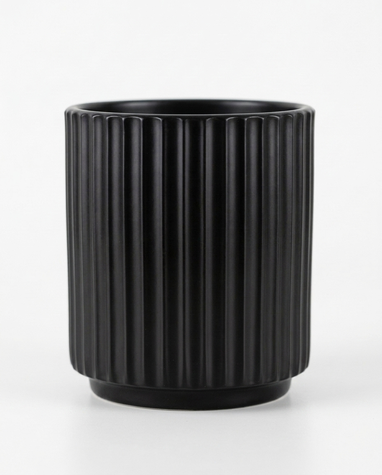 Portautensilios de Cerámica Vancou Negro