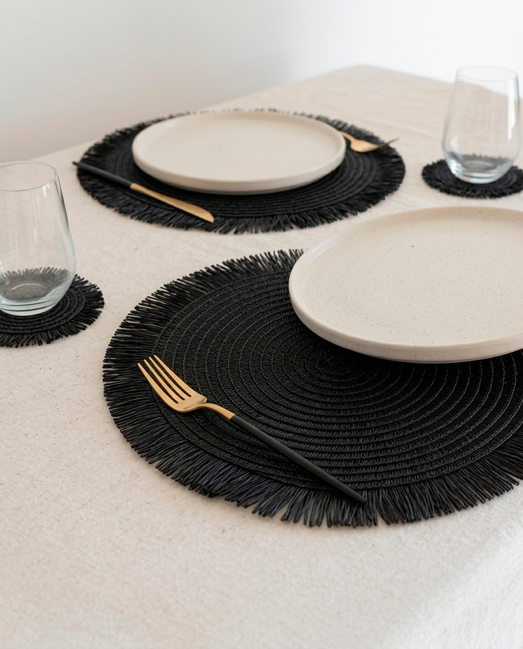 Individual Ibiza Negro 38 cm