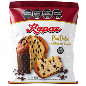 PAN DULCE CON CHIPS X 400G - KAPAC