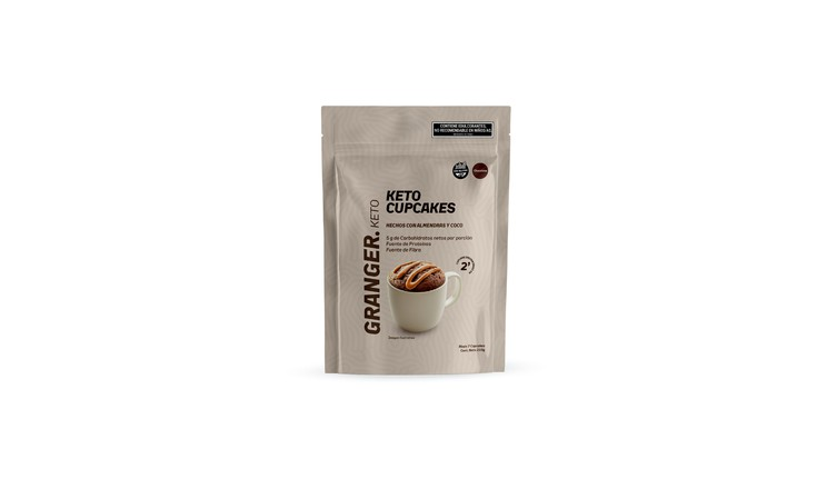 KETO CUPCAKES SABOR CHOCOLATE X 210G - GRANGER