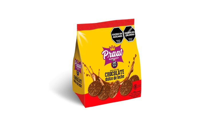 GALLETITA DE DULCE DE LECHE Y CHOCO X 125G - PRAAT