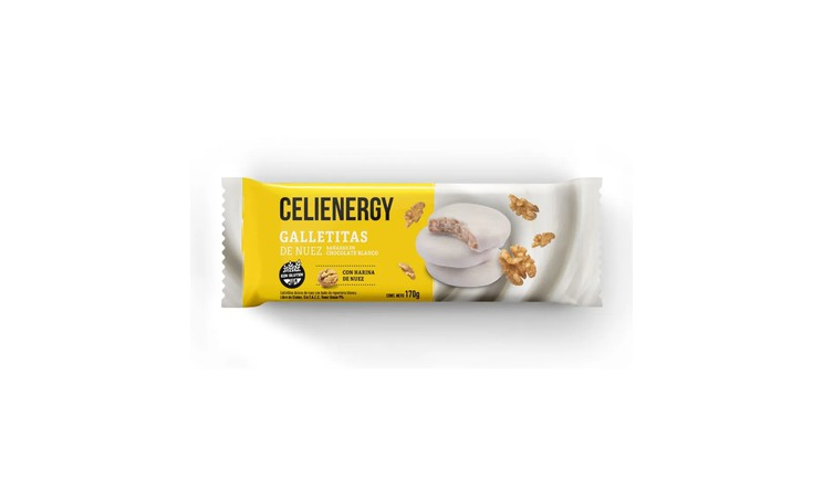 GALLE NUEZ BAÑADAS CHOCO BLANCO X 170G- CELIENERGY