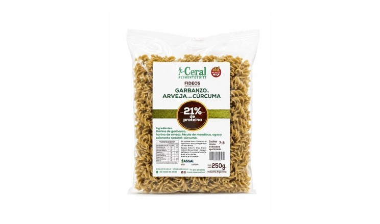 FIDEO PROTEICO CON CURCUMA S/TACC 250G - CERAL