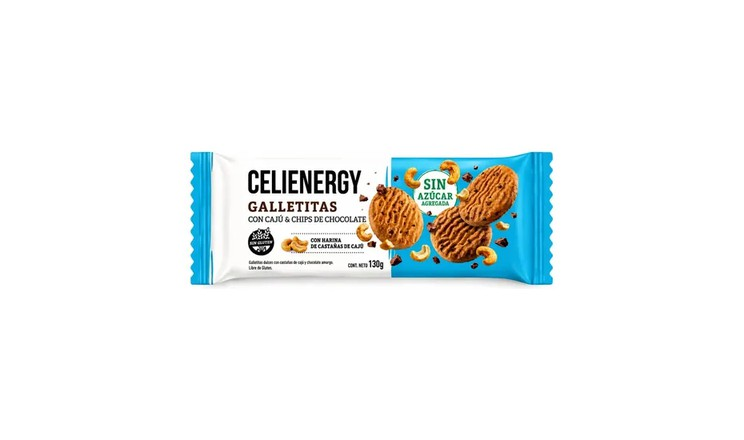 GALLE CON CAJU Y CHIP S/AZUCAR X 130G - CELIENERGY