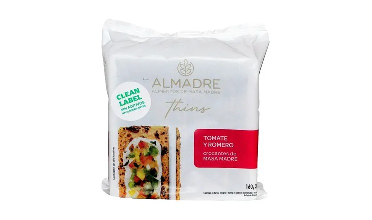 THINS MASA MADRE TOMATE Y ROMERO X 200G - ALMADRE