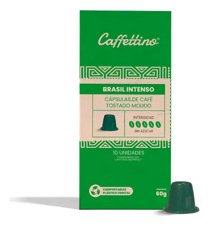 CAFE CAPSULAS NESPRESSO BRASIL X 10U - CAFFETTINO