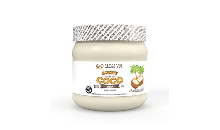 ACEITE DE COCO NEUTRO X 1L - GOD BLESS YOU