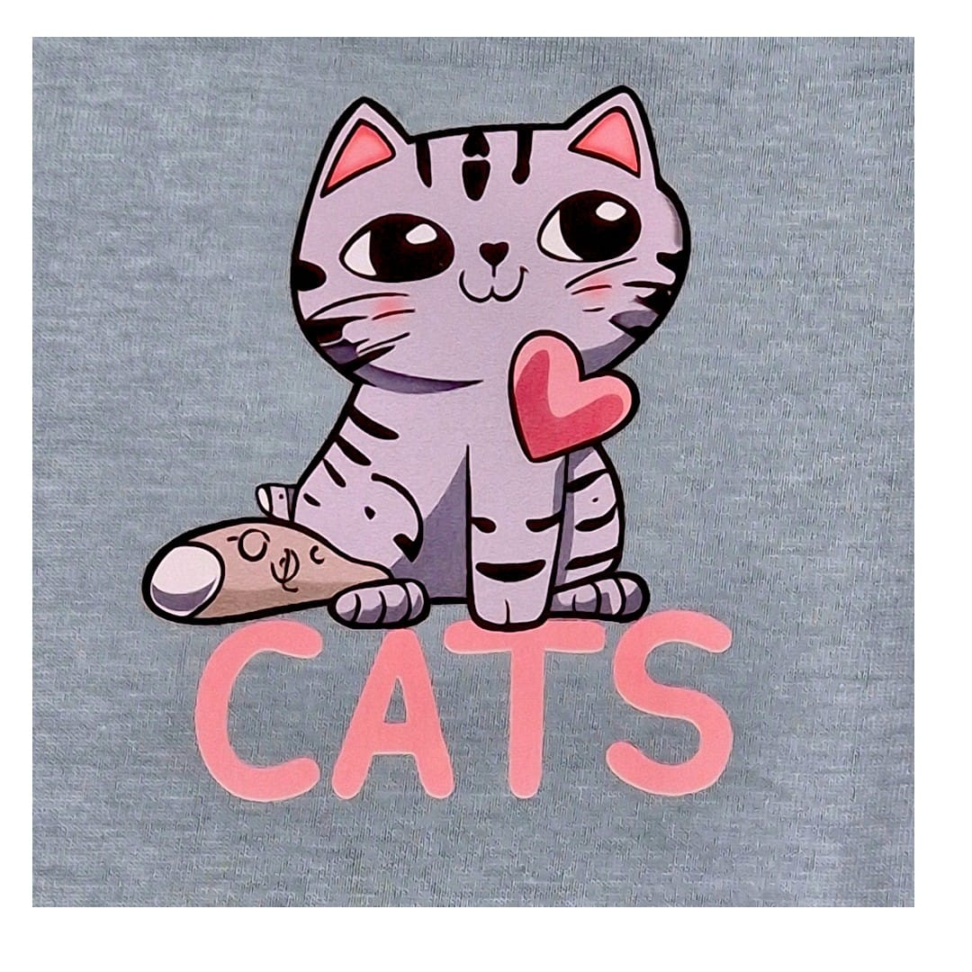 Remera Doble Estampa Cat, vista 4