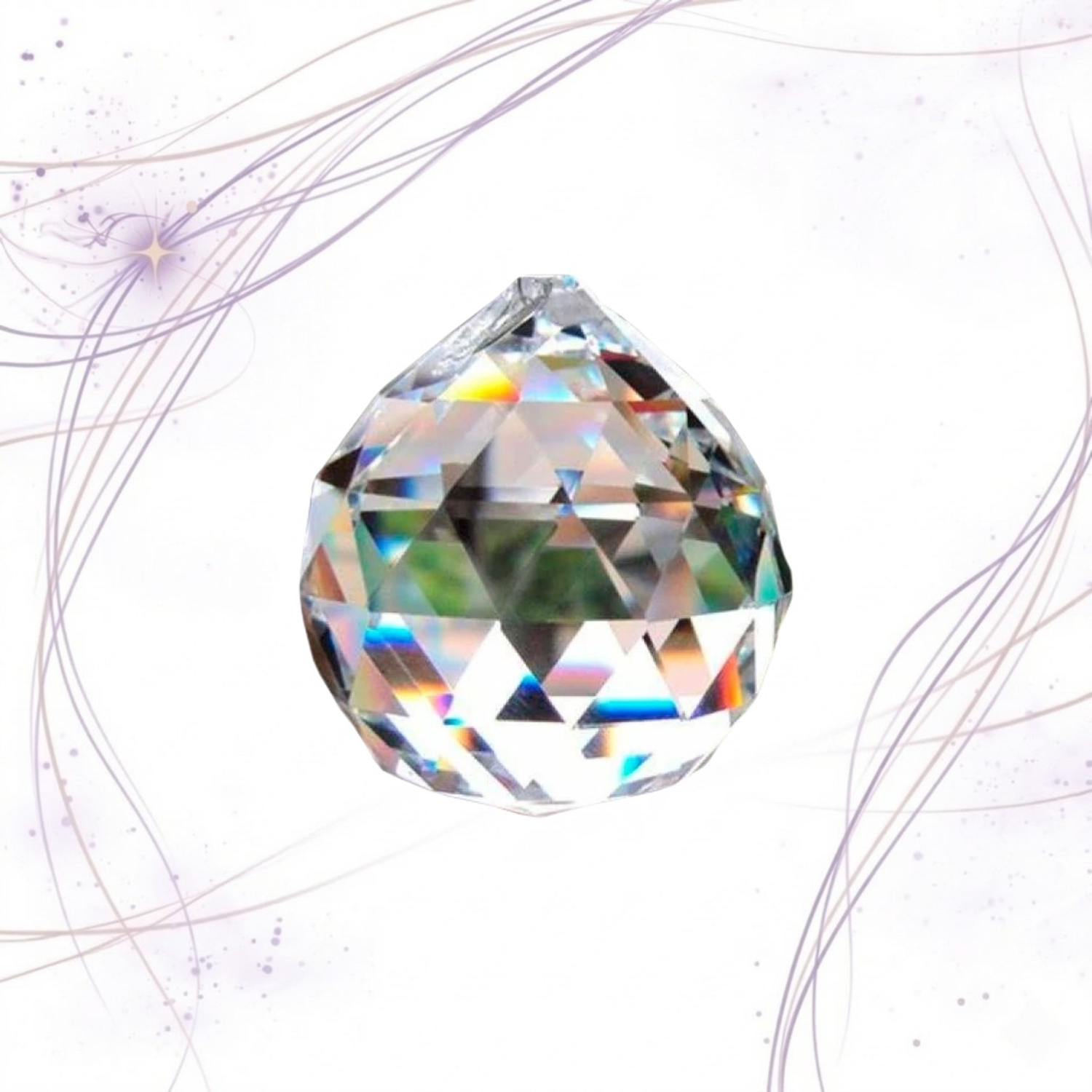 ESFERA DE CRISTAL FACETADA