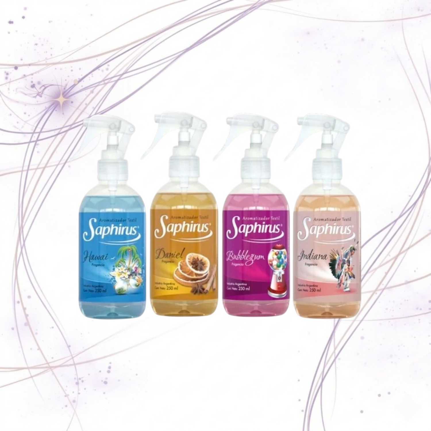 AROMATIZANTE TEXTIL SAPHIRUS 250ML