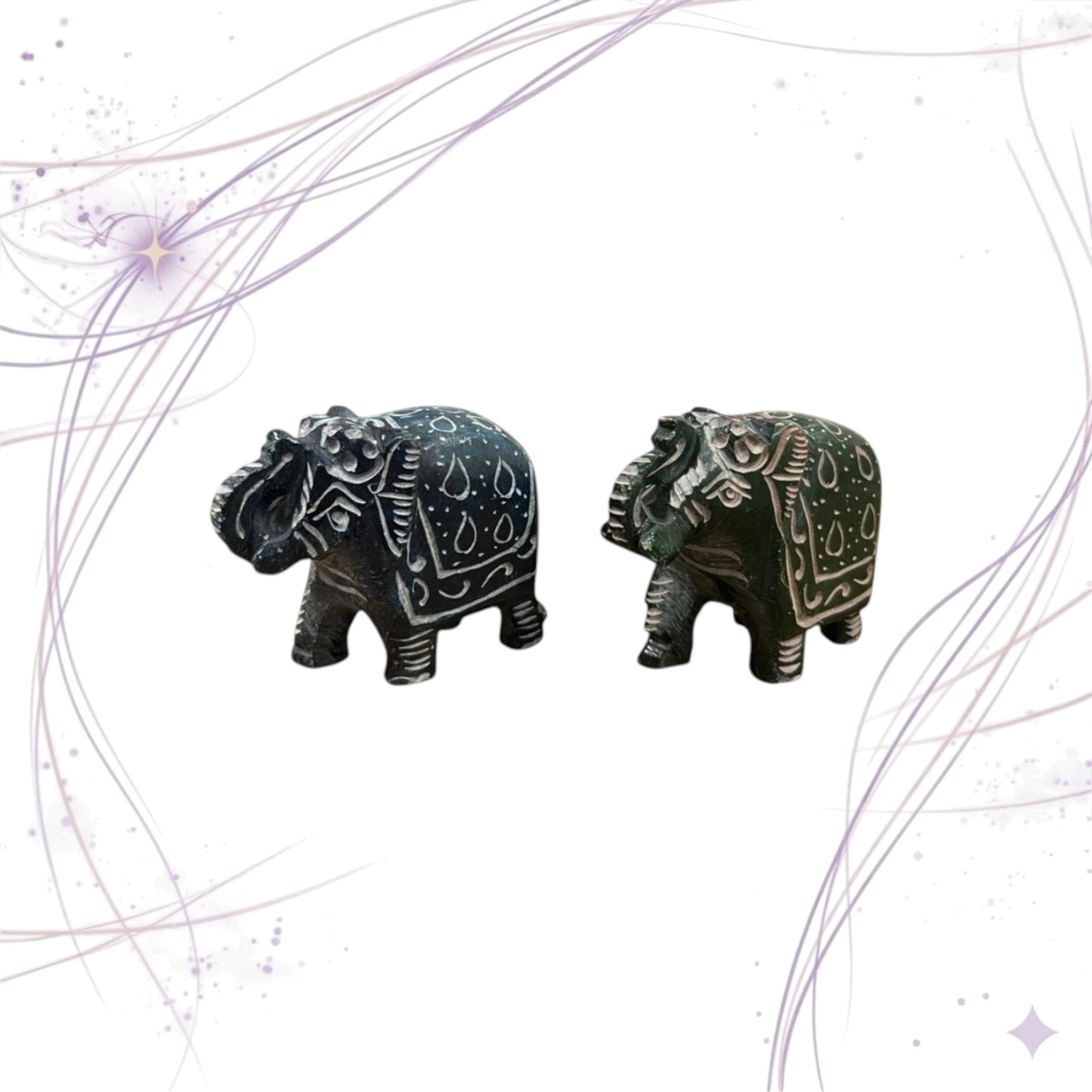 PORTA SAHUMERIO ELEFANTE PIEDRA