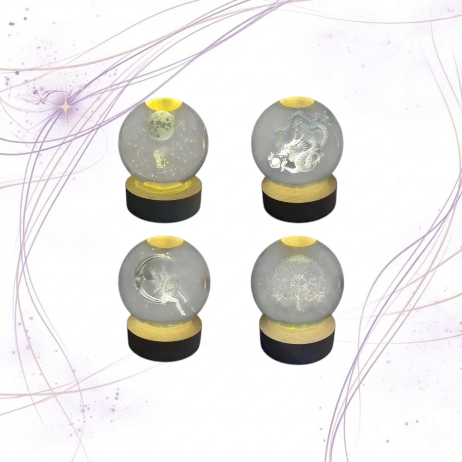 LAMPARAS LED CRISTAL