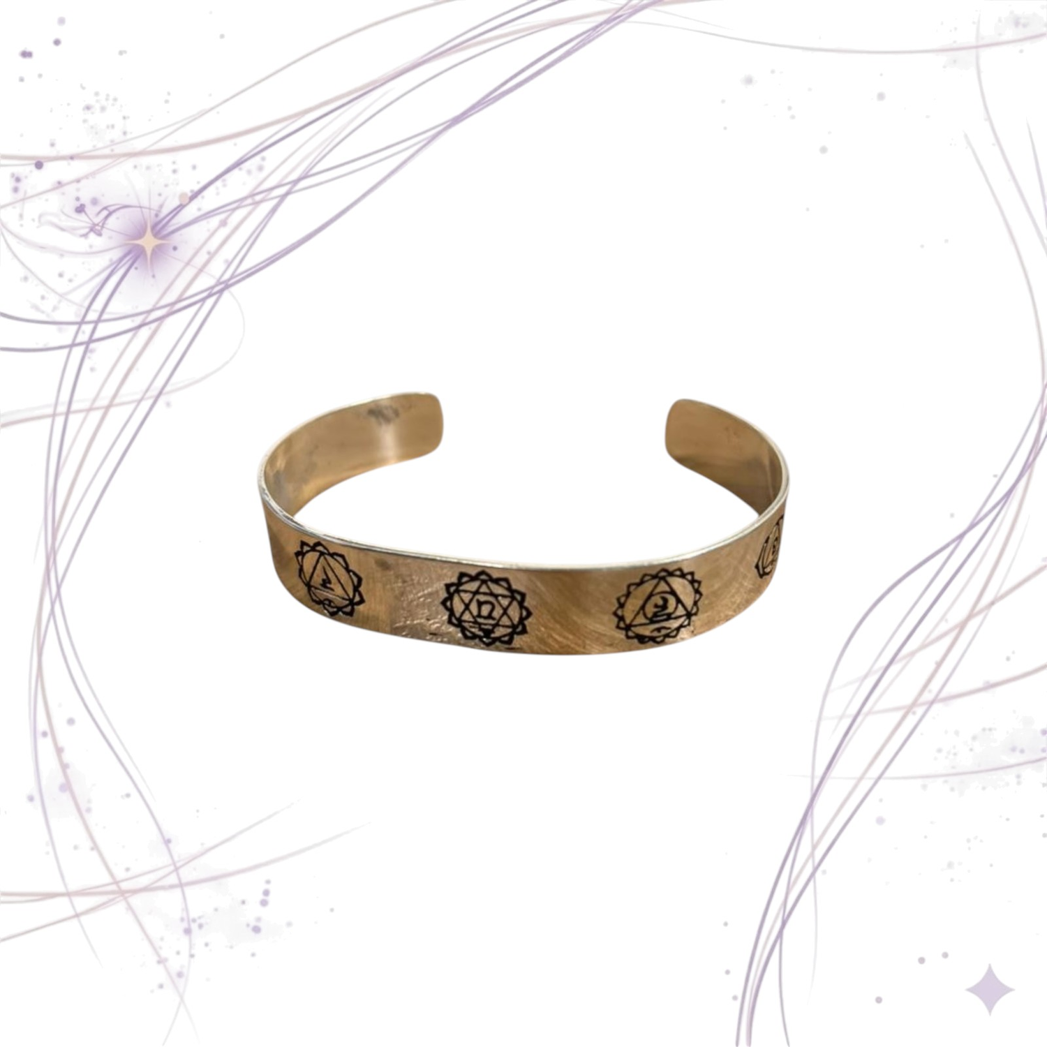 PULSERA PLATEADA 7 CHAKRAS