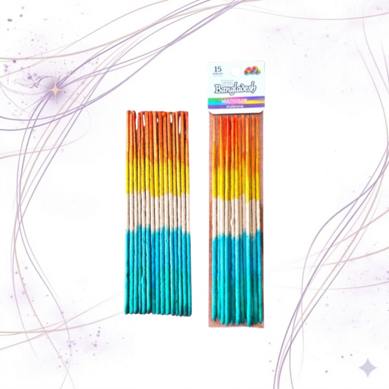 SAH SIMPLE EMPASTE MULTICOLOR-MULTIAROMA X15 VARILLAS