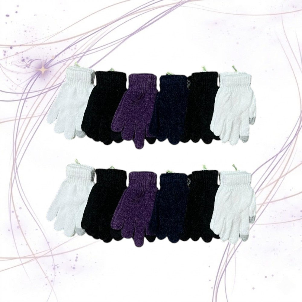 GUANTES CHENILLE TACTIL X12