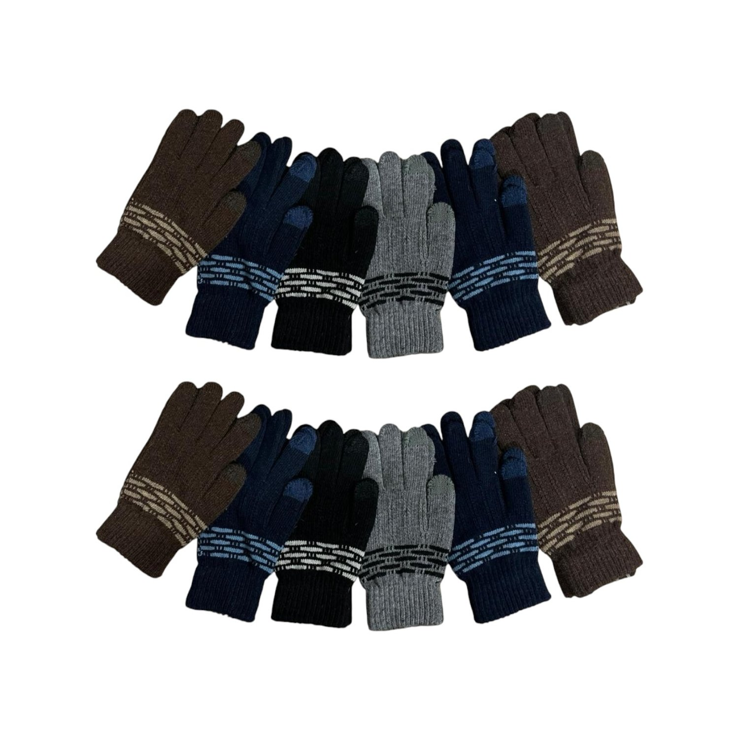 GUANTES HOMBRE LANA TACTIL X12