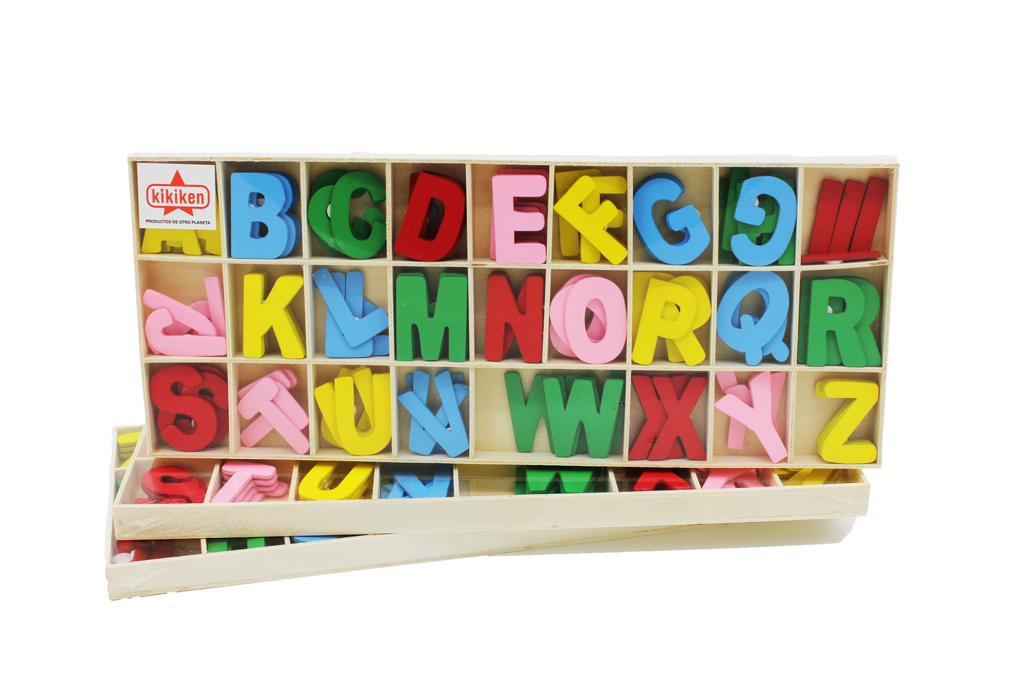 MT06636 LETRAS DE MADERA DIDÁCTICO ABECEDARIO EN CAJA 2007505066362