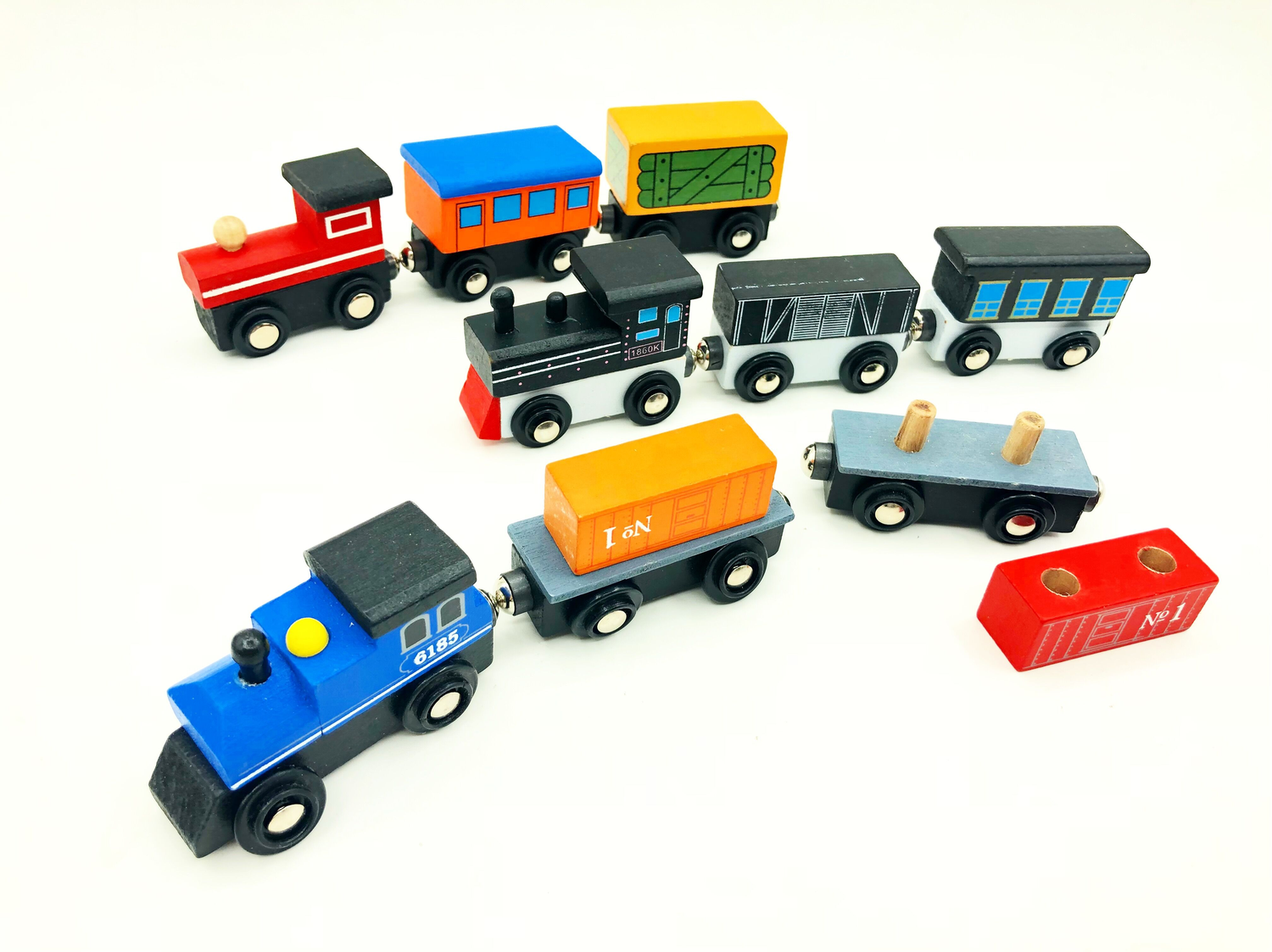 MT06668 TRENCITO IMANTADO MADERA LOCOMOTORA VAGONES DESMONTABLE 2007505066683