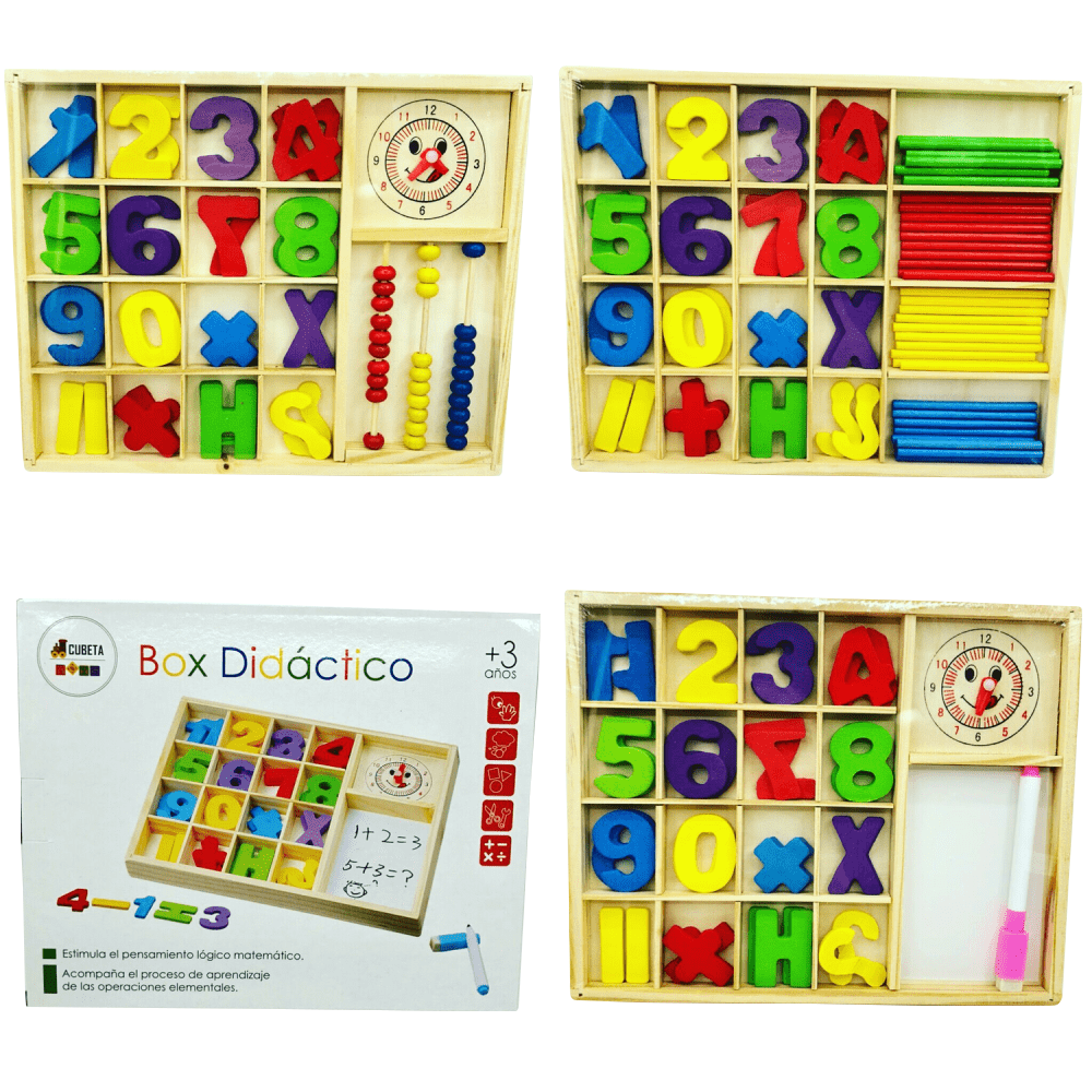 MT06033 BOX DIDÁCTICO DE MADERA NÚMEROS - OPERACIONES - MATEMÁTICAS 2007505060339