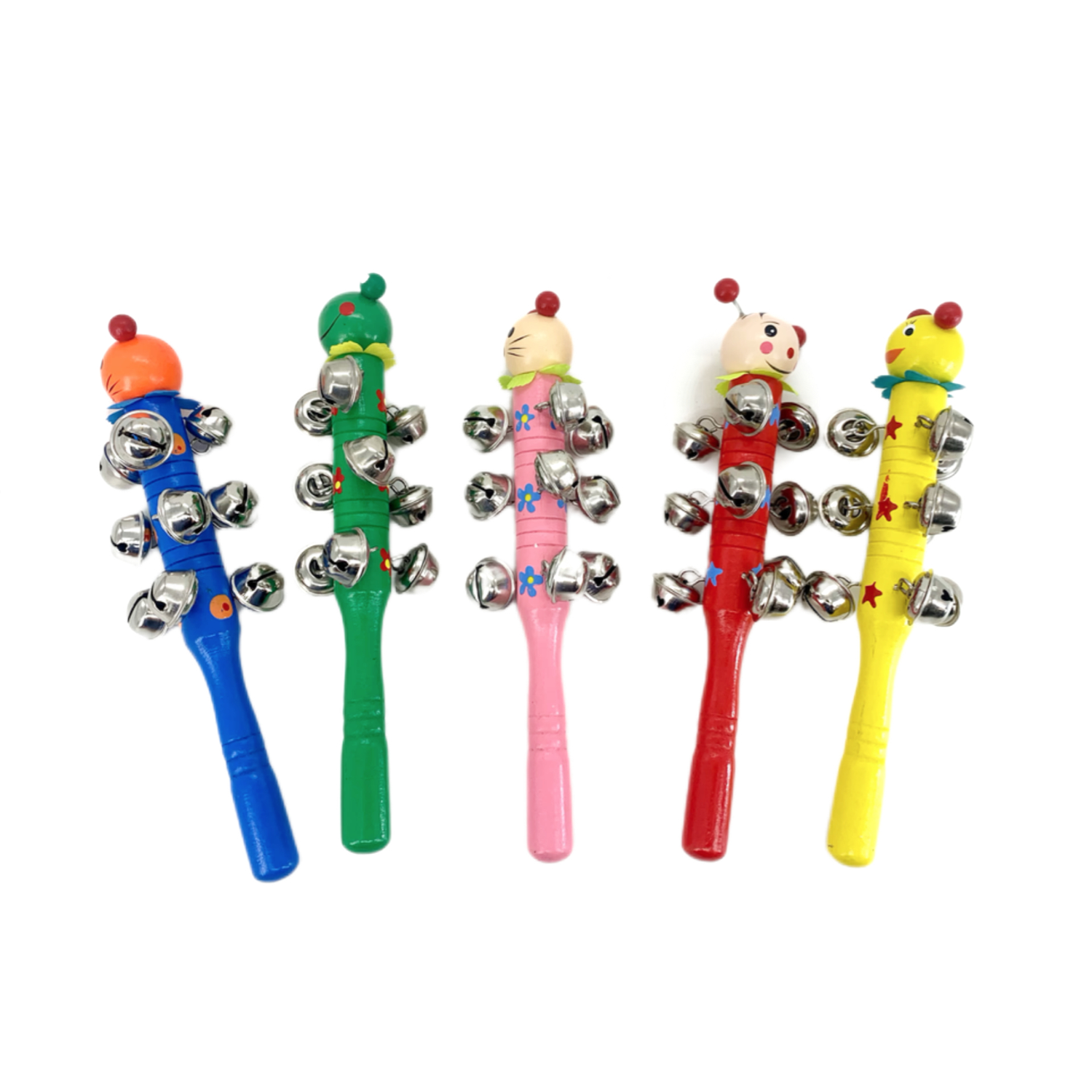 MT05425 CASCABEL MARACA SONAJERO CON CARITA-DIDÁCTICO DE MADERA 2007505054253