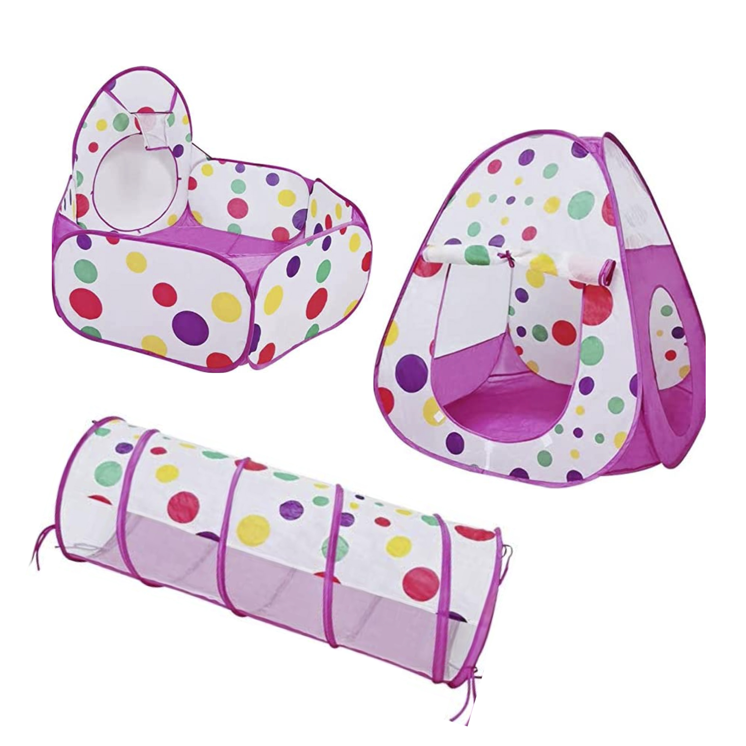 MT08772 CARPA CASITA PELOTERO PLEGABLE CON TUNEL (VIOLETA) 3