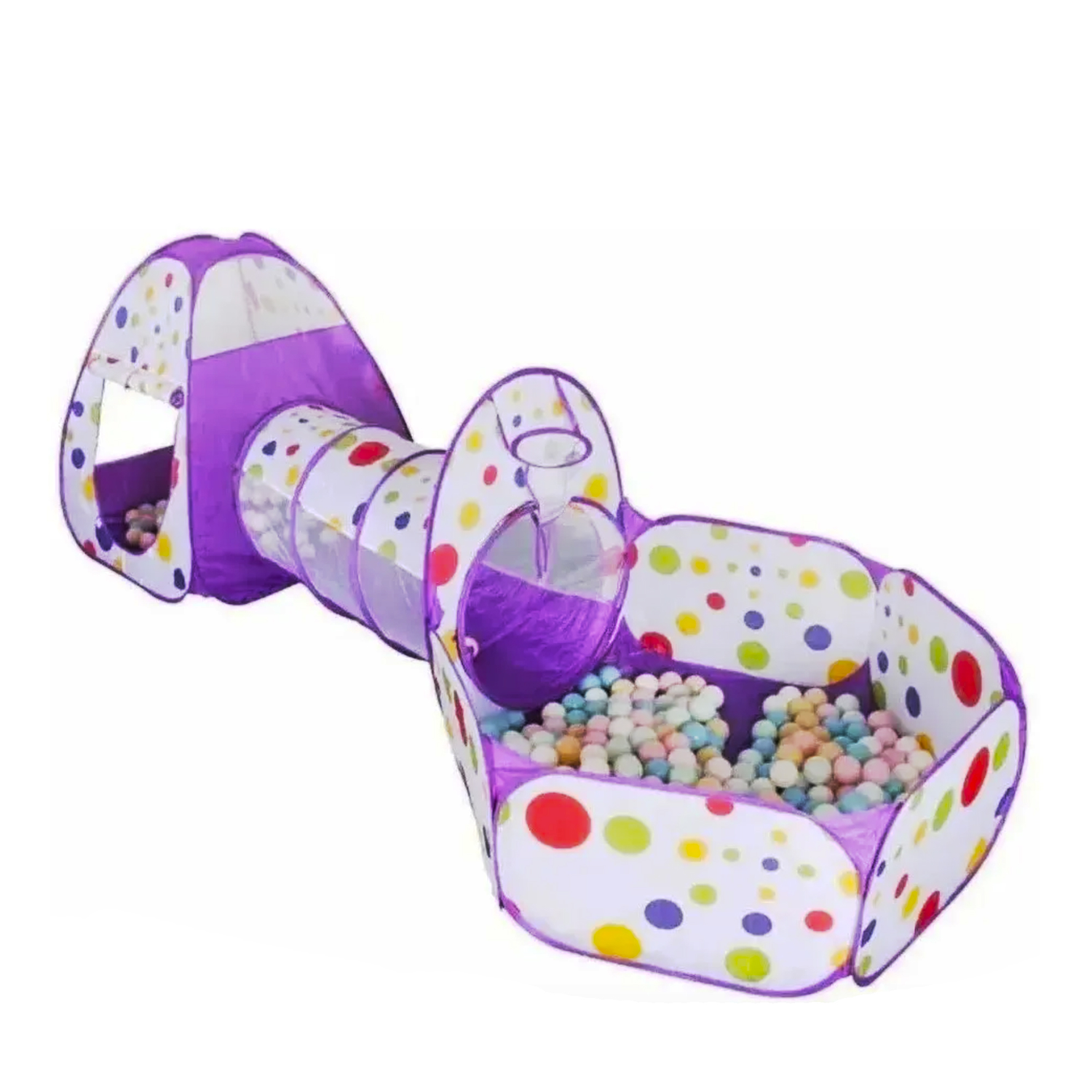 MT08772 CARPA CASITA PELOTERO PLEGABLE CON TUNEL (VIOLETA) 2
