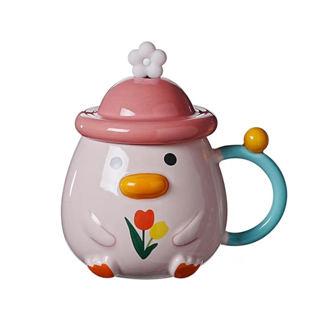 MT09364 TAZA CERAMICA FLOR 4