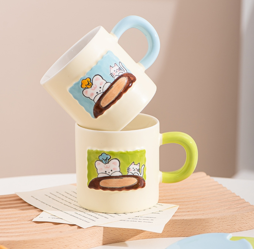 MT09978 TAZA CERAMICA GATO COCINERO 3
