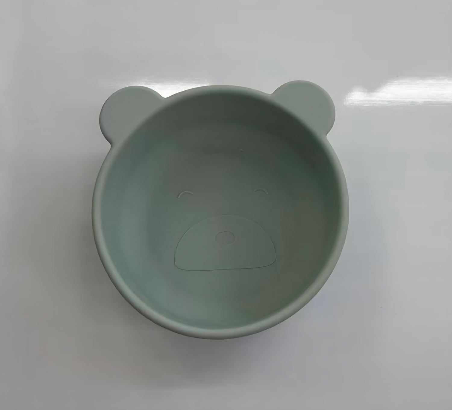 AA1656 BOWL SILICONA FORMA OSO PARA BEBE COLOR VERDE