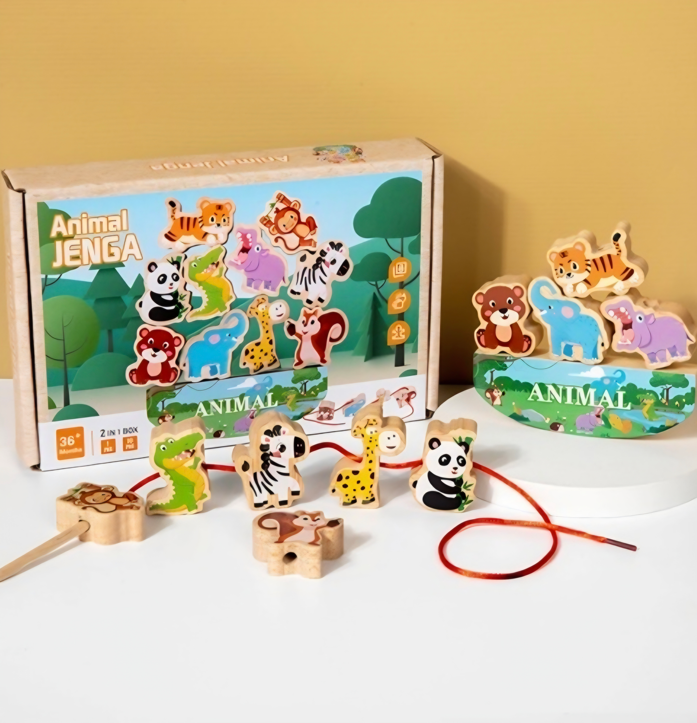 AA1585 JUEGO DE ANIMALES CON SOGA