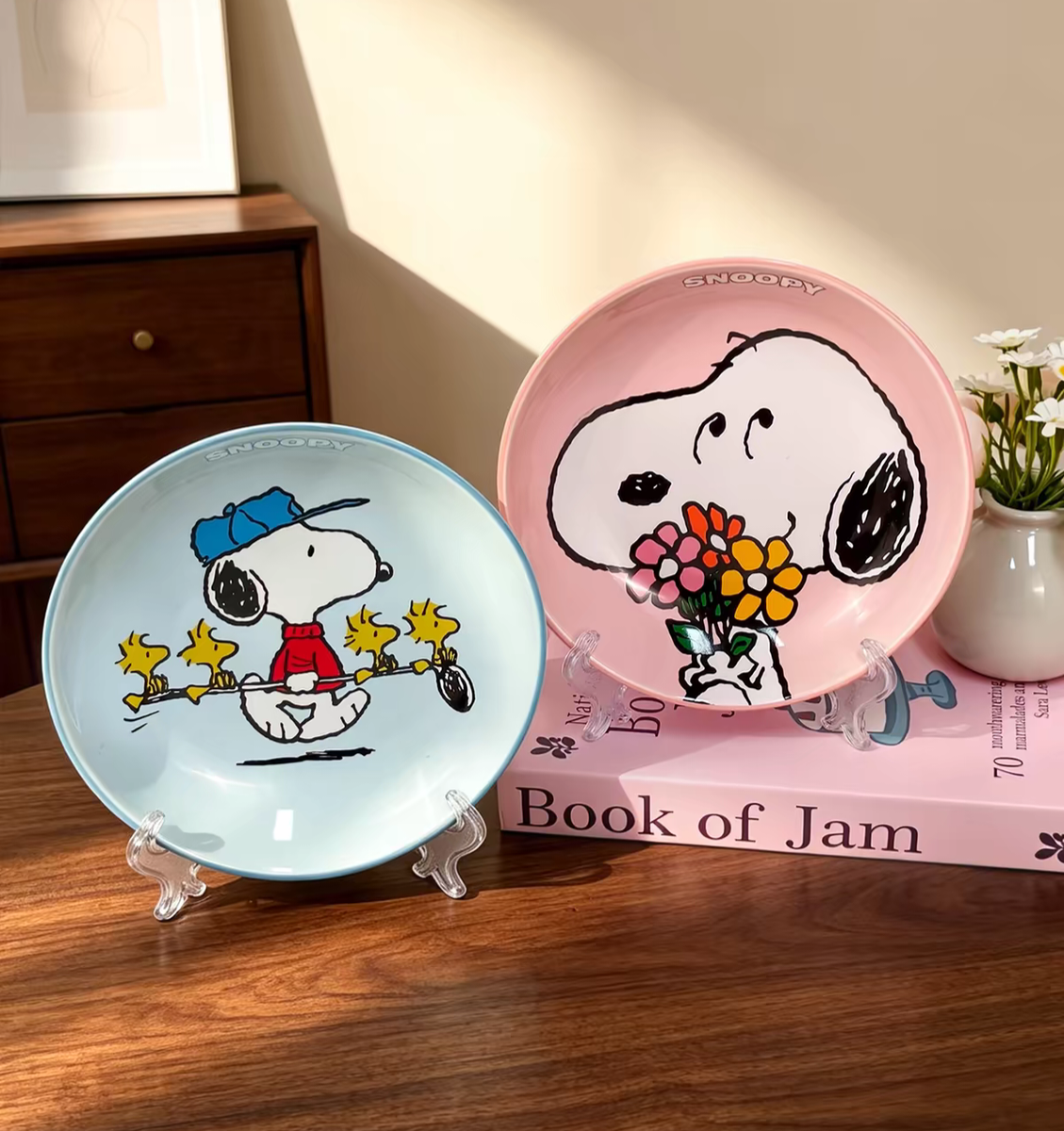 AA2568 PLATO CERAMICA ROSA PERRITO 2