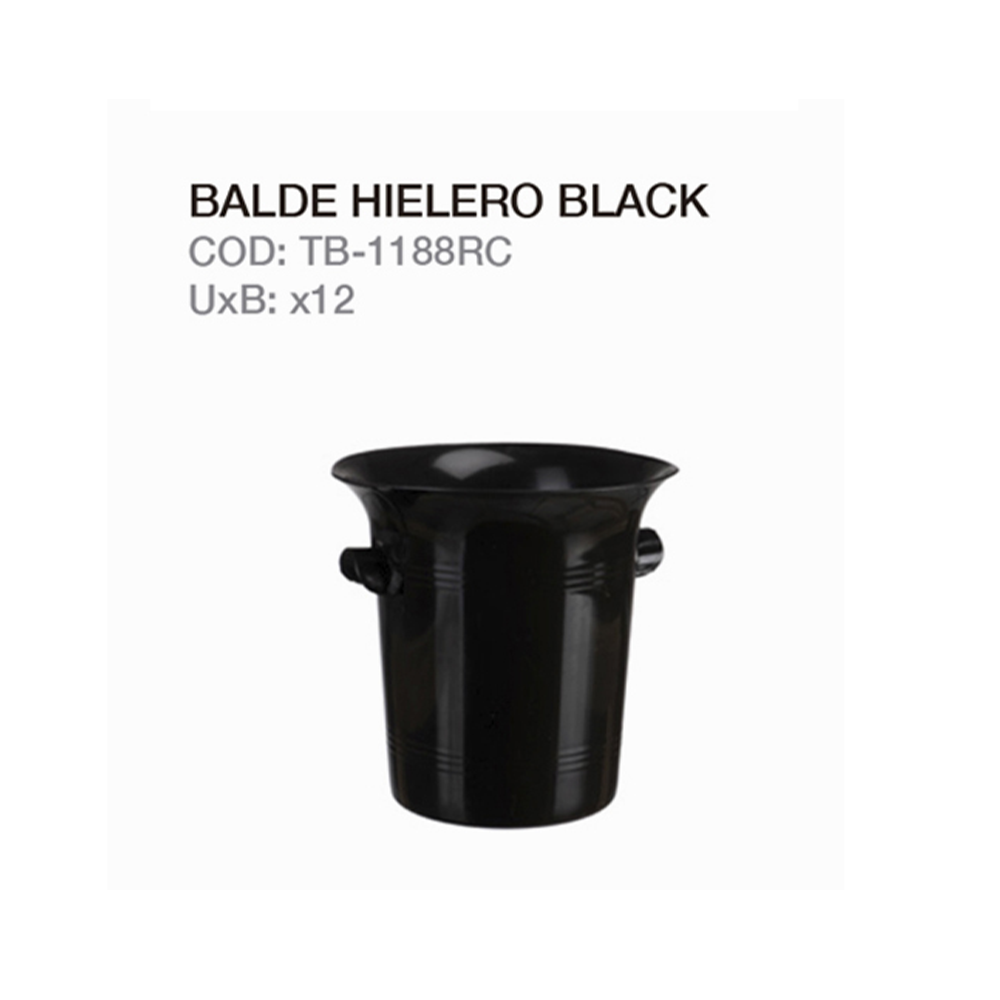 Balde Hielero Black