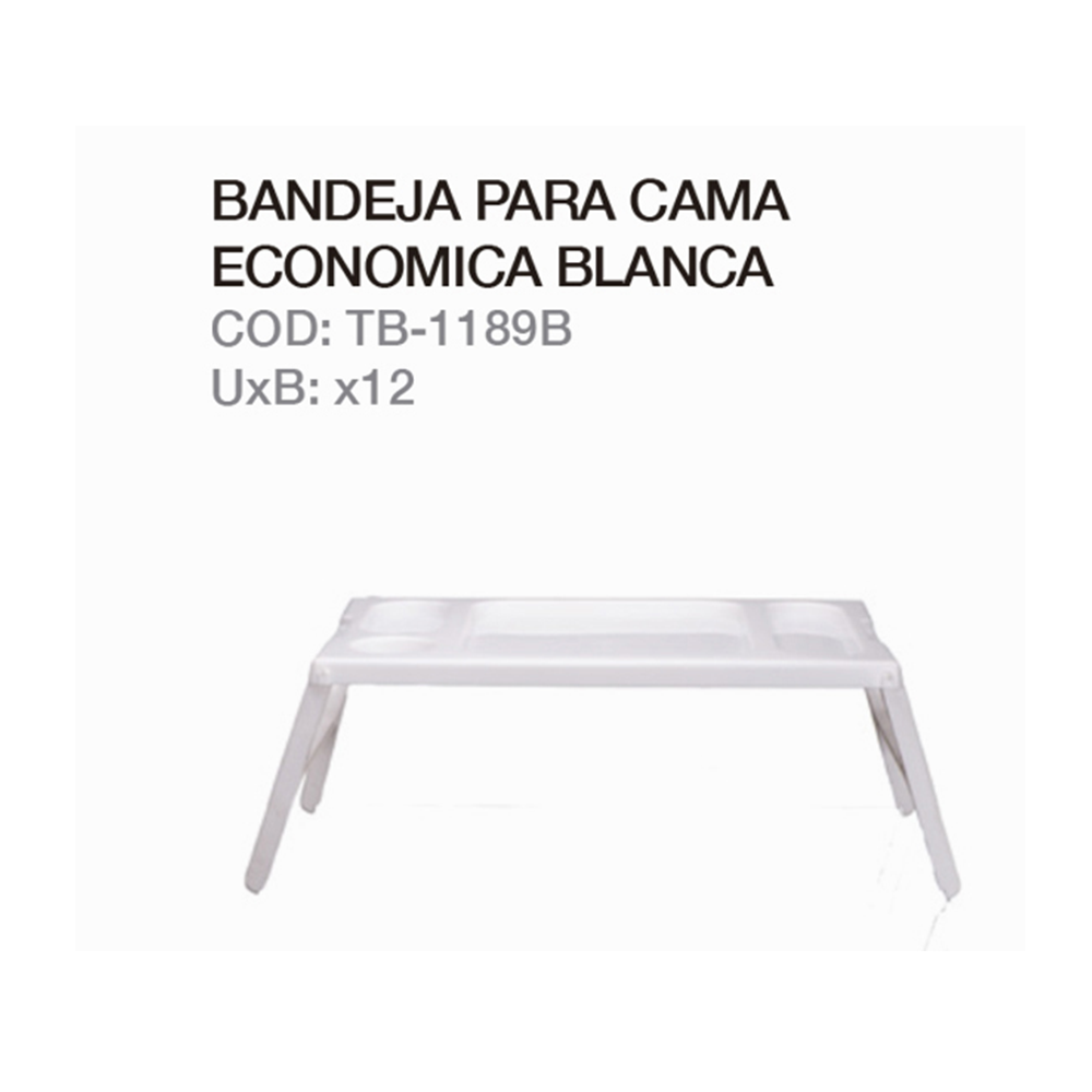 Bandeja Para Cama Economica Blanca