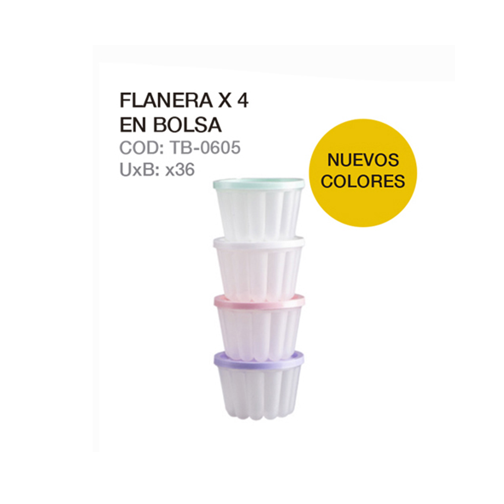 Flanera X 4 En Bolsa
